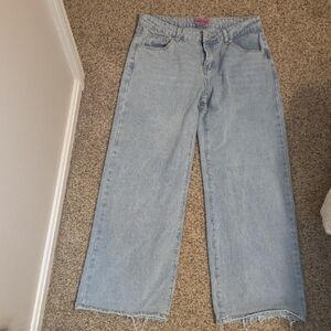Edikted Light Blue Flare Jeans